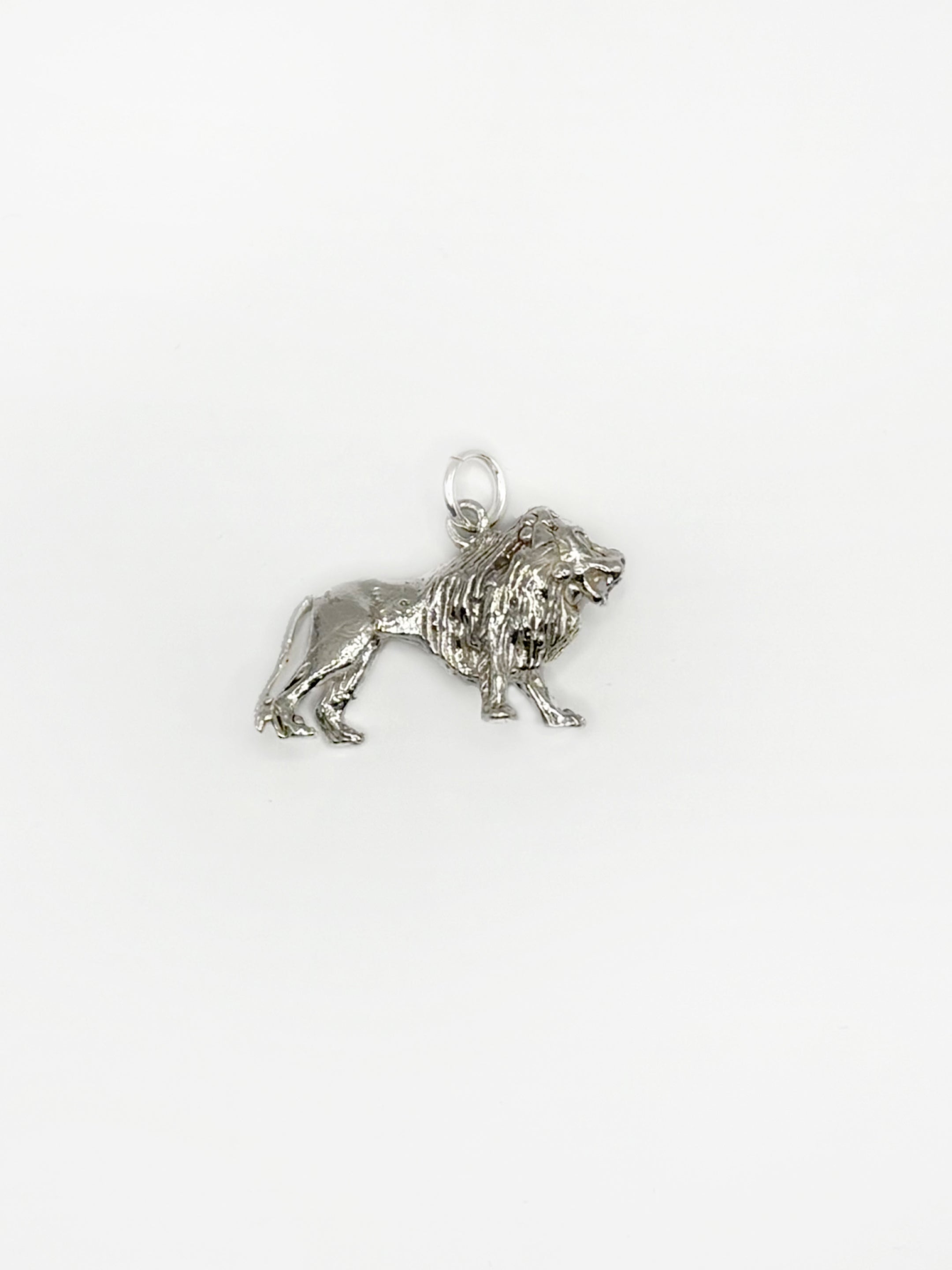 Vintage Sterling Silver Lion Charm