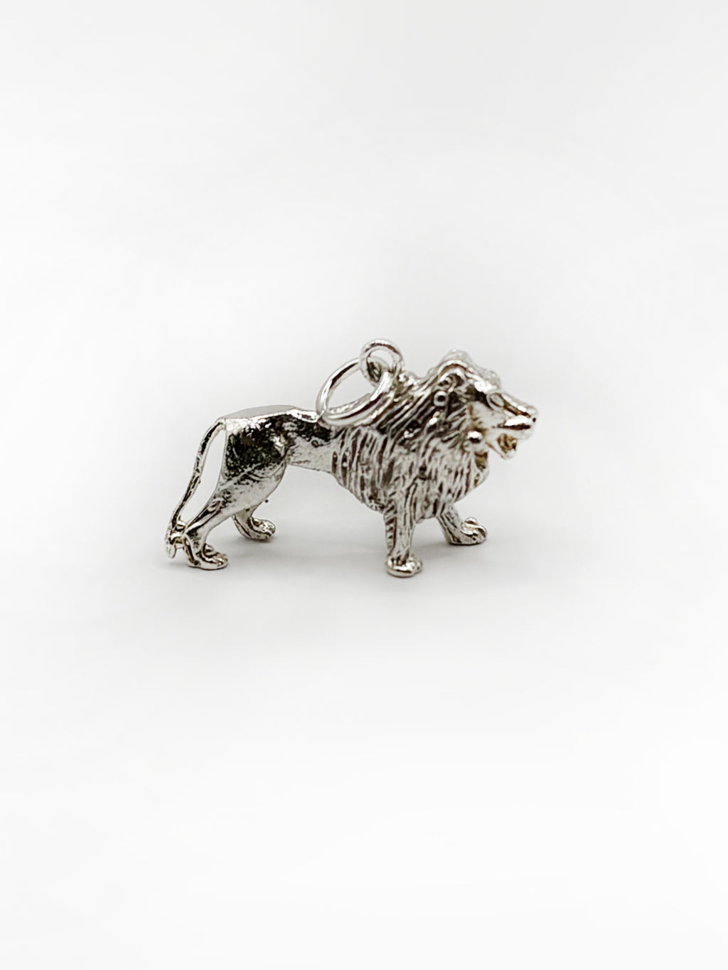 Vintage Sterling Silver Lion Charm