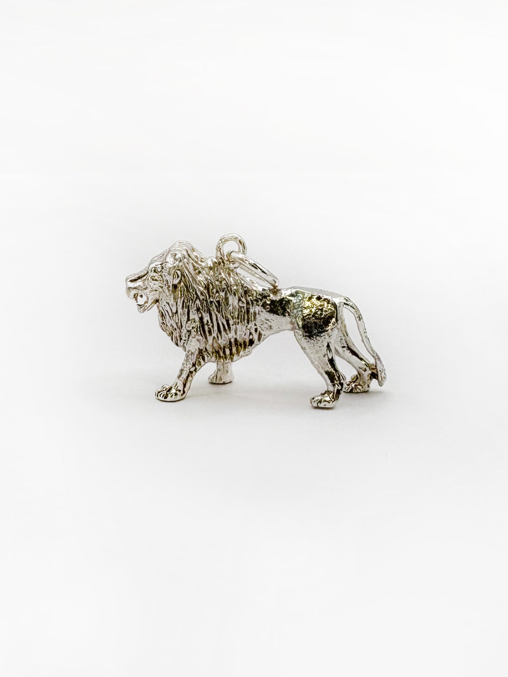 Vintage Sterling Silver Lion Charm