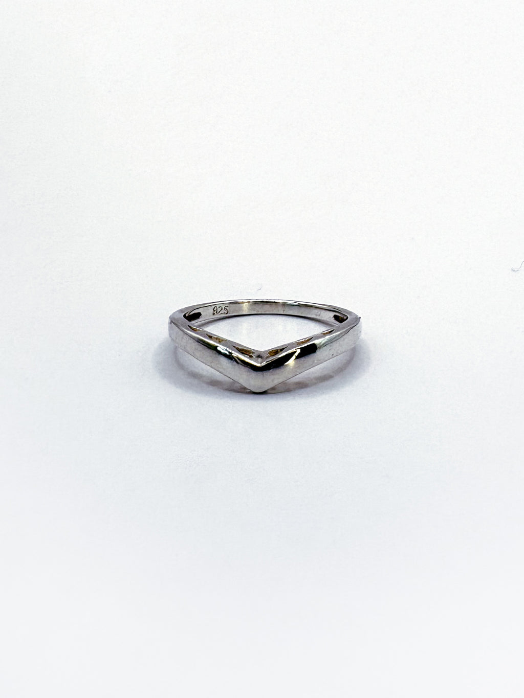 Sterling Silver Heart Wishbone Ring