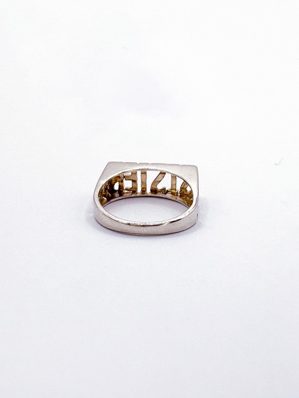 Sterling Silver 'SISTER' Pinky Ring