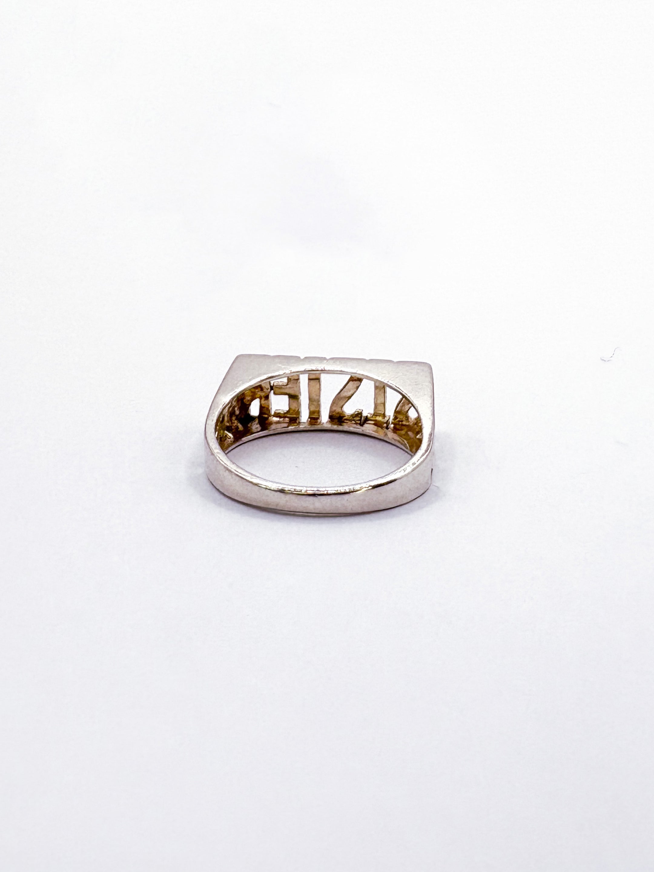 Sterling Silver 'SISTER' Pinky Ring