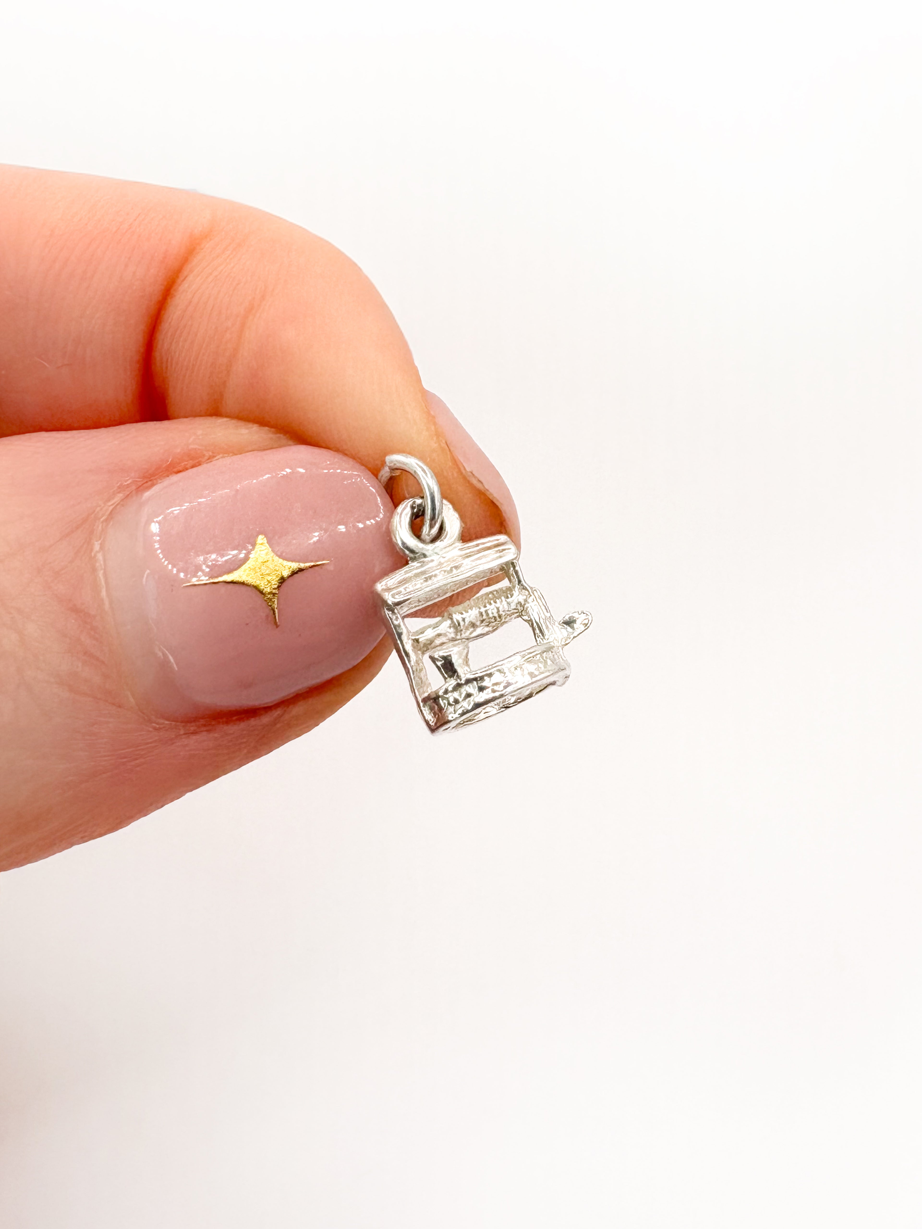 Sterling Silver Wishing Well Charm