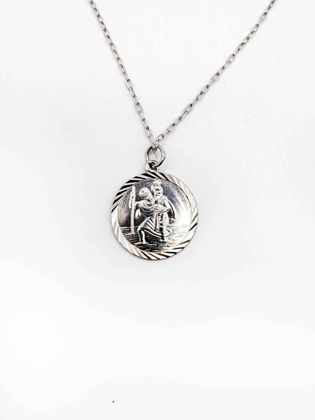 Sterling Silver St Christopher Pendant