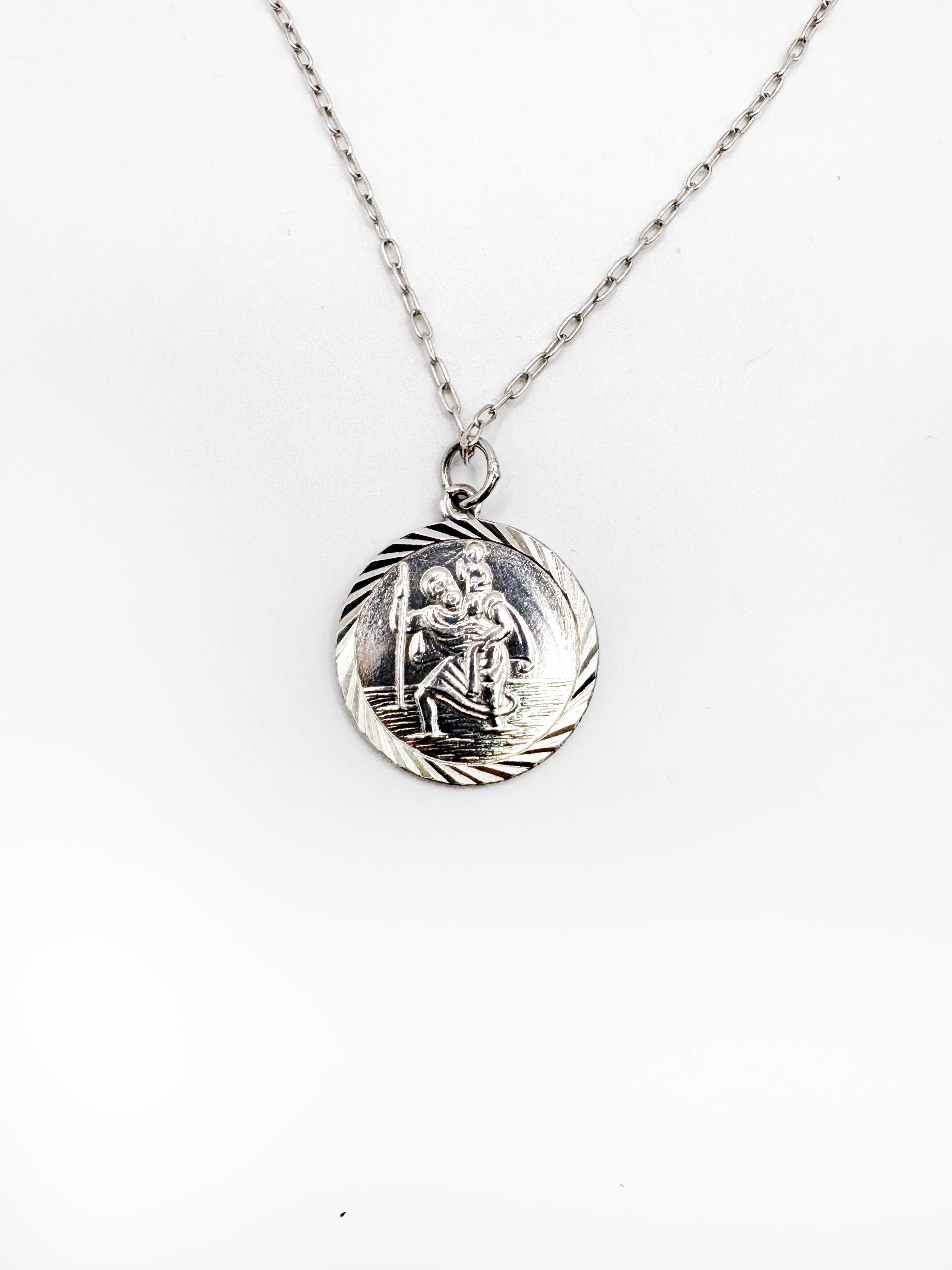 Sterling Silver St Christopher Pendant
